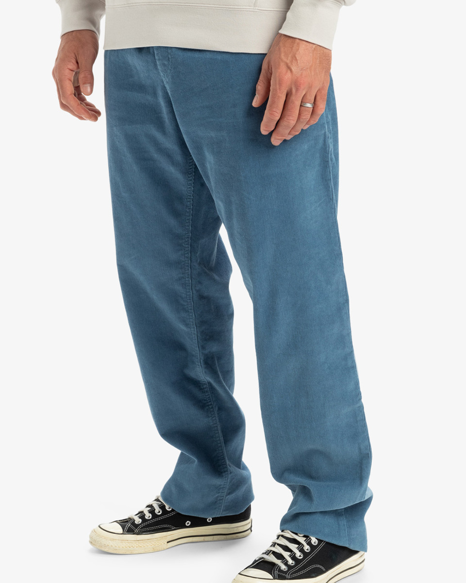 QUIKSILVER TAXER CORD PANT CORONET BLUE