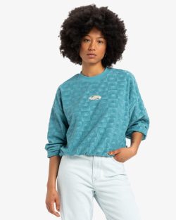 QUIKSILVER TROPIC DAY SPONGE FLEECE BRITTANY BLUE
