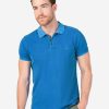 Timezone Garment Dye Poloshirt washed king blue