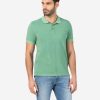 Timezone Garment Dye Poloshirt washed light green