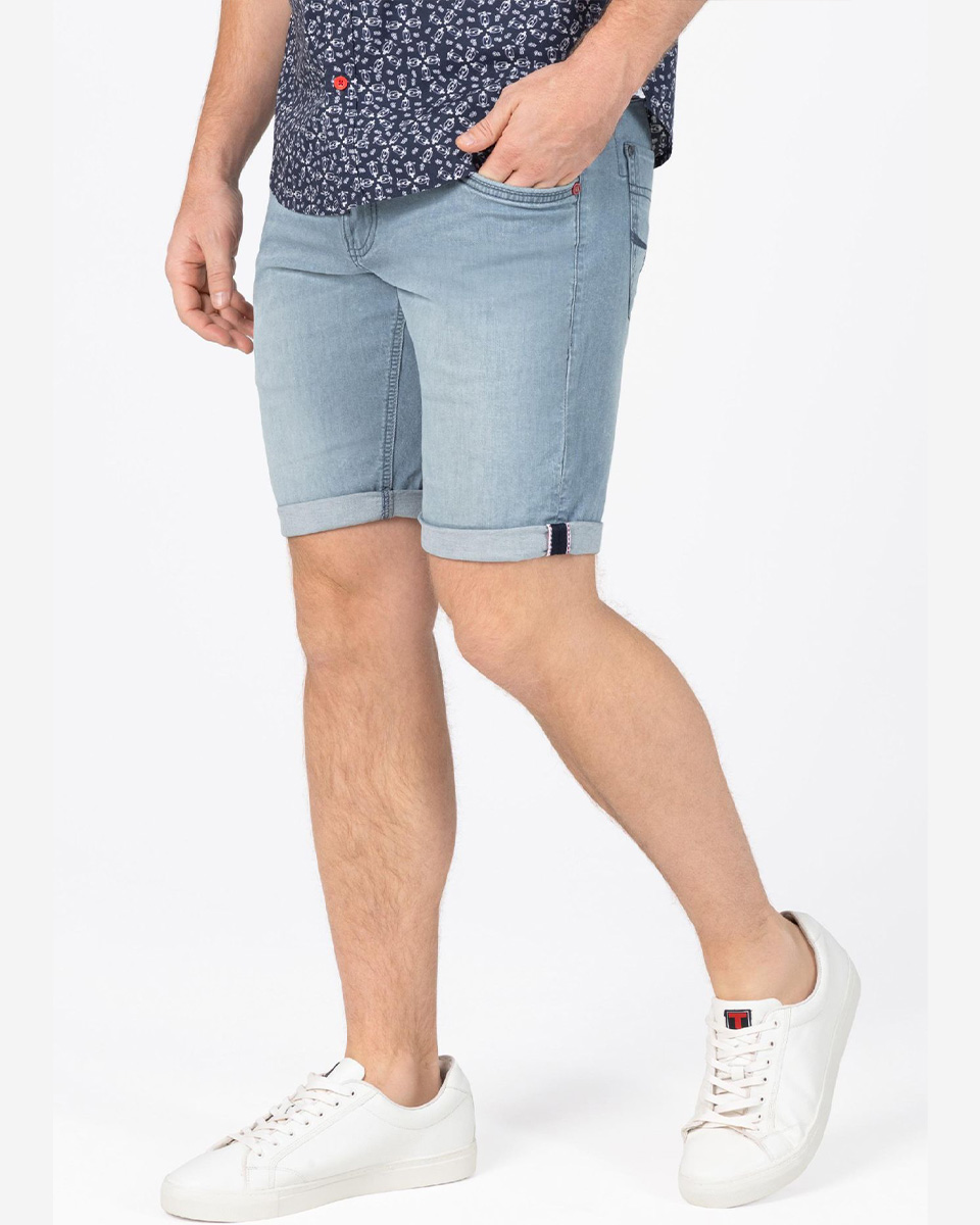 Timezone Slim ScottyTZ Short used blue grey wash