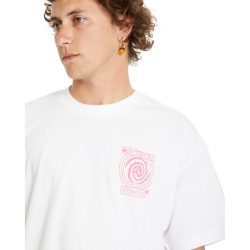 VOLCOM DEEP TRANCE LSE SST S/S CUSTOM TEE WHITE - Afbeelding 3