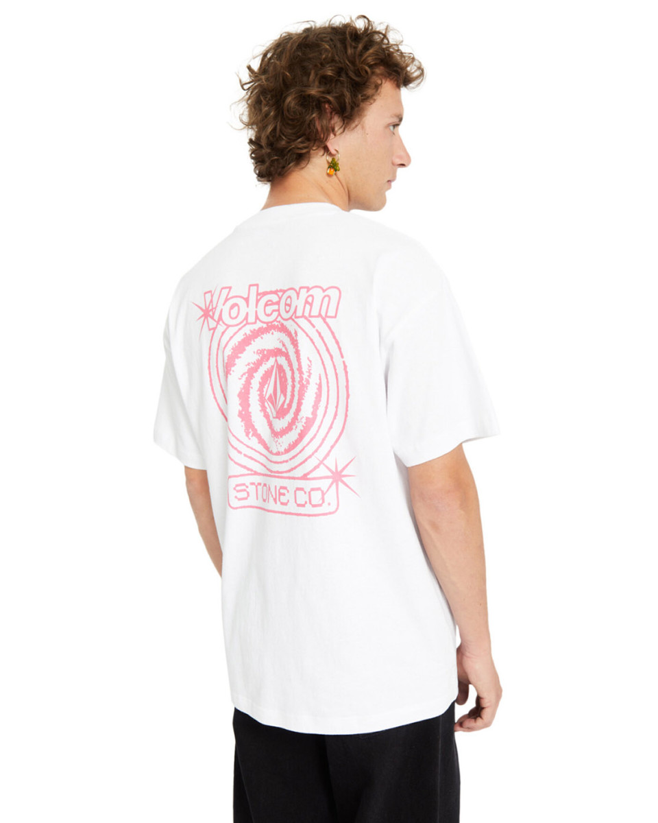 VOLCOM DEEP TRANCE LSE SST S/S CUSTOM TEE WHITE