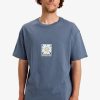 QUIKSILVER BLOOMY TEE SS VINTAGE INDIGO