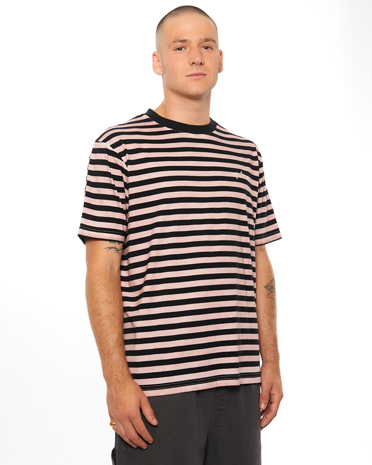 PUKAS S/s tee Stripes WASHED ROSE
