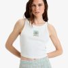QUIKSILVER PENIDA CROP TANK SNOW WHITE