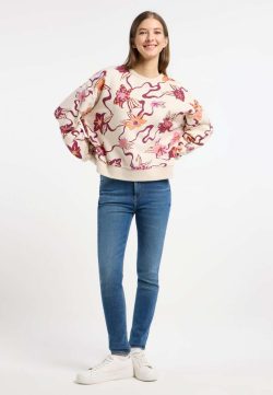 RAGWEAR WUSS PRINT SWEATER ECRU - Afbeelding 5