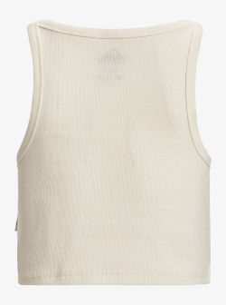 QUIKSILVER PENIDA CROP TANK SNOW WHITE - Afbeelding 4
