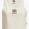 QUIKSILVER PENIDA CROP TANK SNOW WHITE - Afbeelding 3