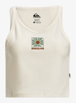 QUIKSILVER PENIDA CROP TANK SNOW WHITE - Afbeelding 3
