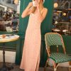 ROXY SEMI TROPIC MAXI CRINKLE NECTARINE VACA ALL DAY DITSY - Afbeelding 5