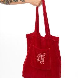 PUKAS Bag Long Road Corduroy TURBO RED