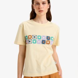 QUIKSILVER TILEBLOOM SCREEN SS TEE SUMMER MELON