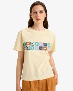 QUIKSILVER TILEBLOOM SCREEN SS TEE SUMMER MELON