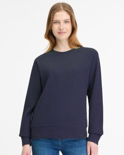 RAGWEAR JOANN CREPE SWEATER NAVY