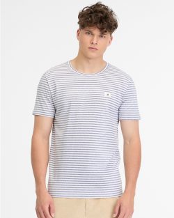 RAGWEAR PAOLLO STRIPE GOTS T-SHIRT MIDNIGHT