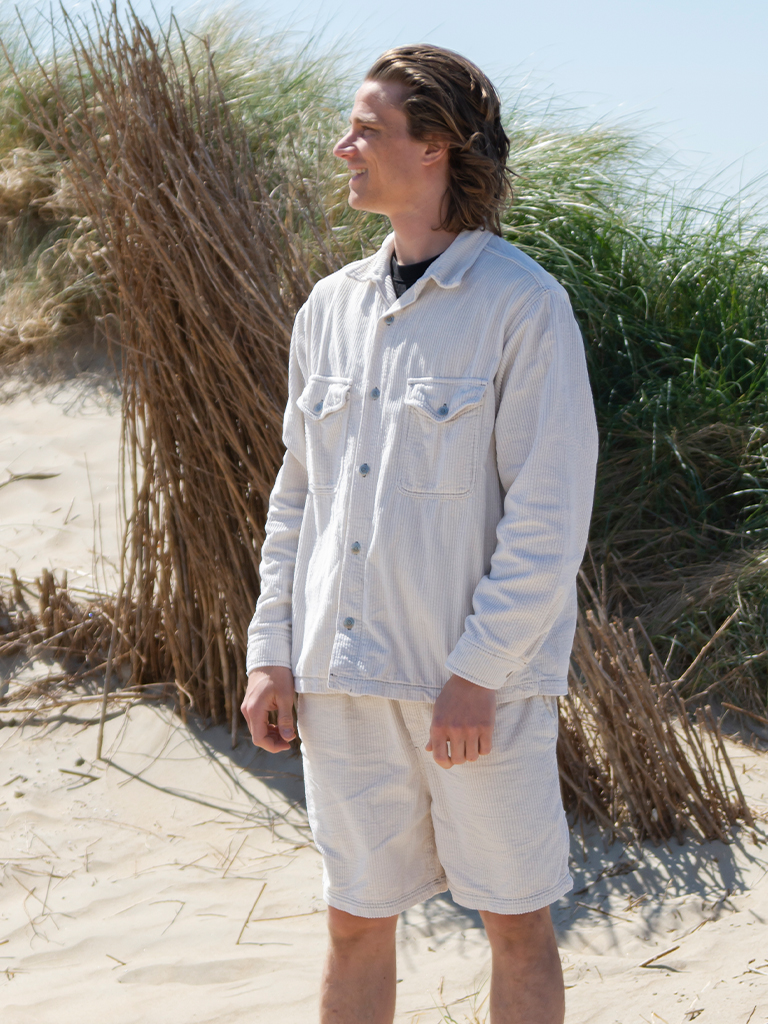 PUKAS Jacket Corduroy Contrast BEIGE