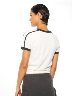 PUKAS Wmn tee Pukas 80´S Contrast Bands WHITE - Afbeelding 2