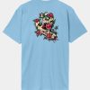 Santa Cruz  Screaming Rose Flash T-Shirt Pacific Blue