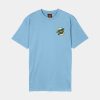 Santa Cruz  Screaming Rose Flash T-Shirt Pacific Blue - Afbeelding 2