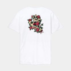 Santa Cruz  Screaming Rose Flash T-Shirt White - Afbeelding 3