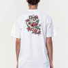 Santa Cruz  Screaming Rose Flash T-Shirt White