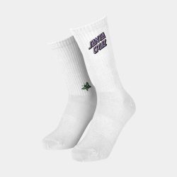 Santa Cruz Women Flutter Flash Socks (2 Pack) White/Sangria - Afbeelding 3