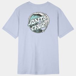 Santa Cruz Women Offshore Dot T-Shirt Barely Blue