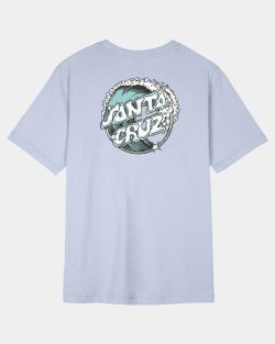 Santa Cruz Women Offshore Dot T-Shirt Barely Blue