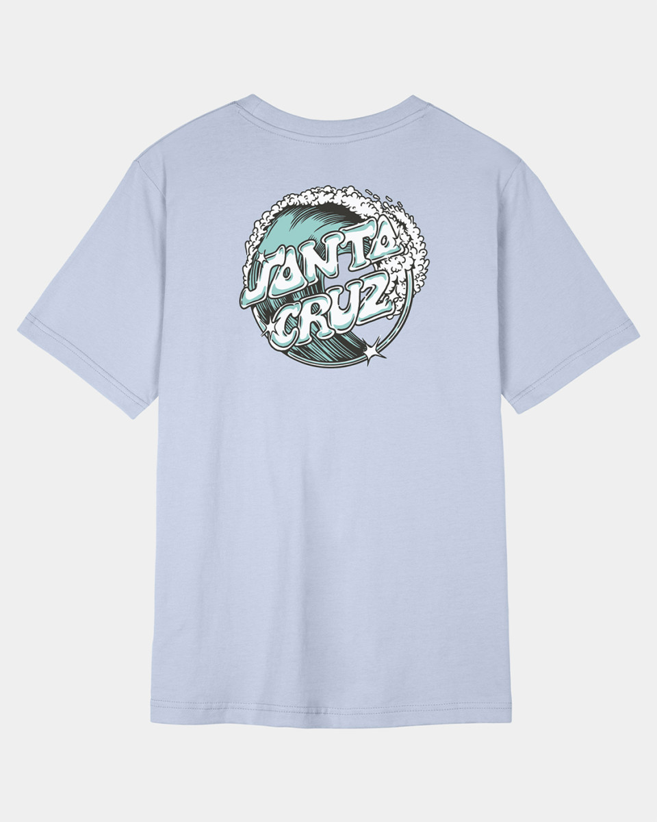 Santa Cruz Women Offshore Dot T-Shirt Barely Blue