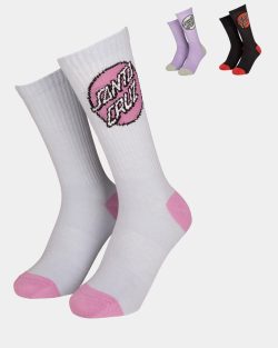 Santa Cruz Women Pop Dot Socks (3 Pack) Assorted