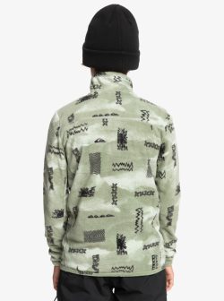 QUIKSILVER AKER HZ YOUTH FLEECE SHADOW CHECKS DESERT SAGE - Afbeelding 2