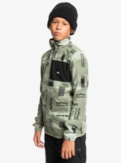 QUIKSILVER AKER HZ YOUTH FLEECE SHADOW CHECKS DESERT SAGE - Afbeelding 3
