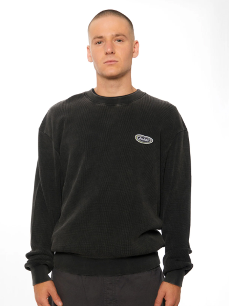 PUKAS Crew Waffle BLACK