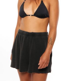 PUKAS Wmn Short Waffle BLACK