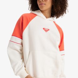 ROXY ESSENTIAL ENERGY BLOCKD HOODIE EGRET (last XS)