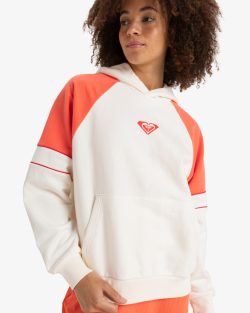 ROXY ESSENTIAL ENERGY BLOCKD HOODIE EGRET