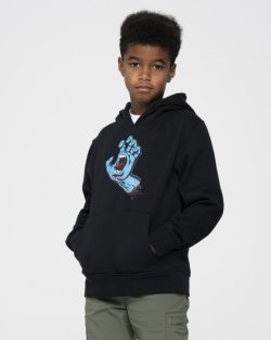 Santa Cruz Youth Screaming Hand Hood Black