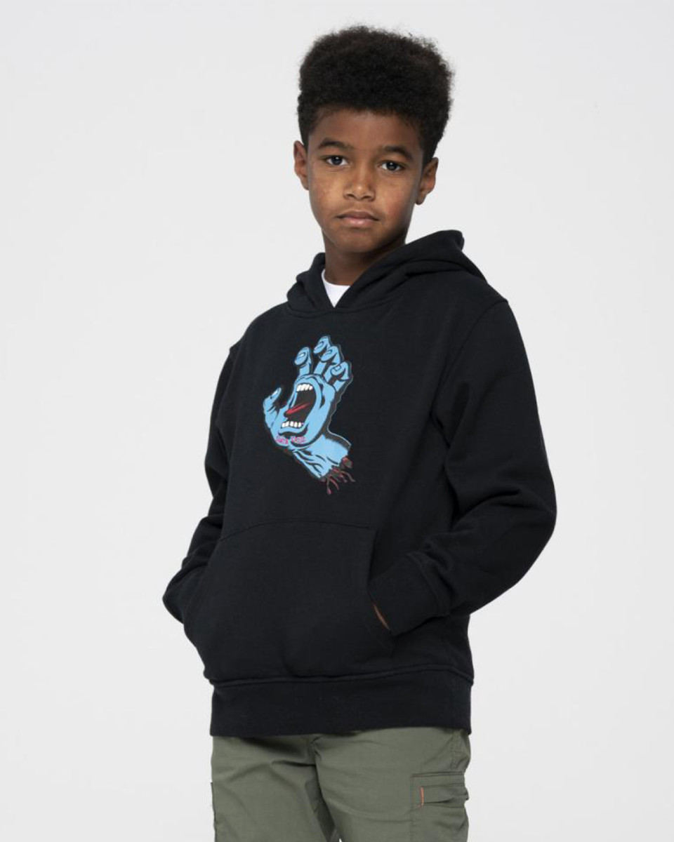 Santa Cruz Youth Screaming Hand Hood Black