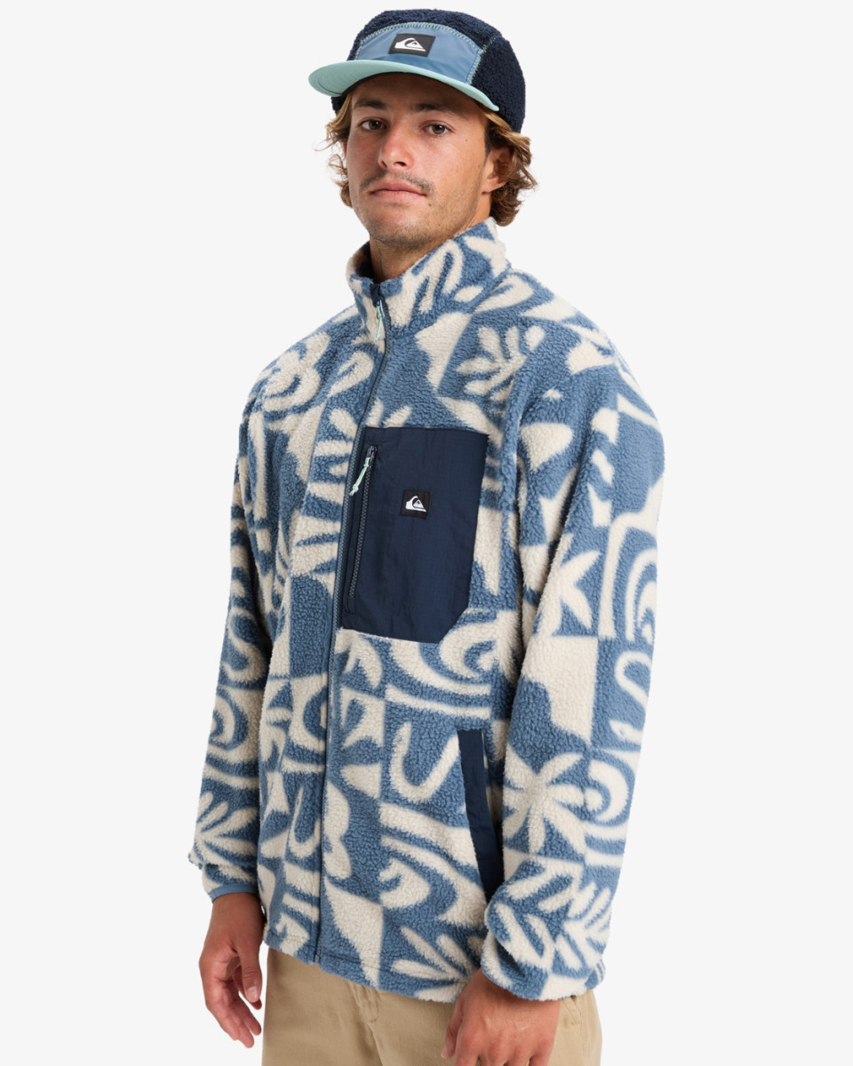QUIKSILVER CLEAN COAST FZ CHINA BLUE DESERT CHECKER