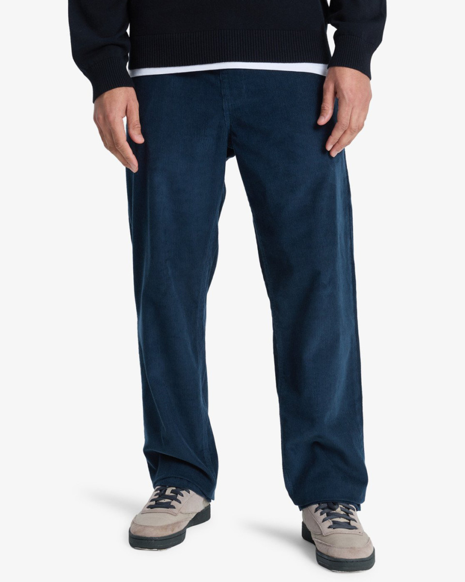 QUIKSILVER TAXER REGULAR CORD PANT DARK NAVY
