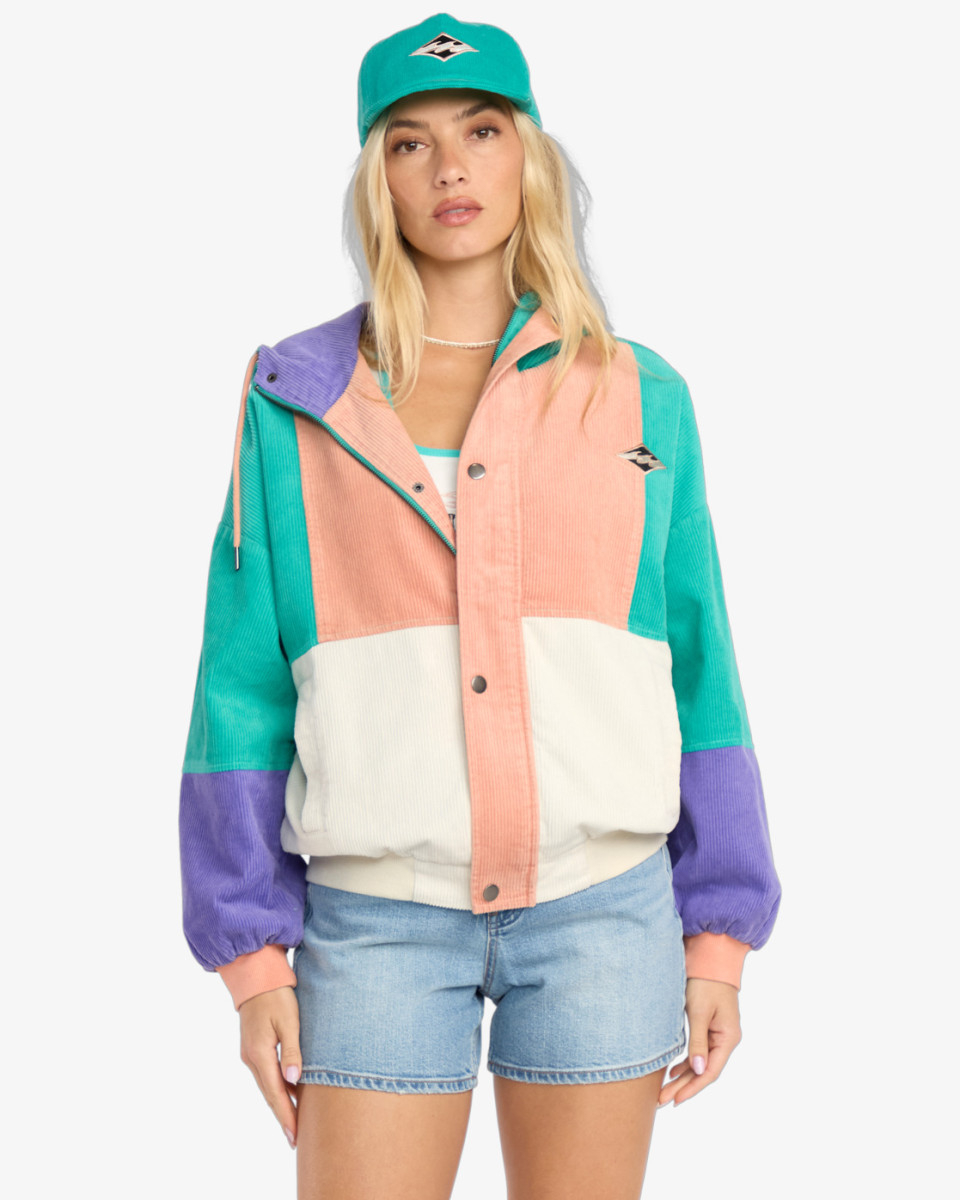 BILLABONG SET THE TONE JACKET AQUA HAZE