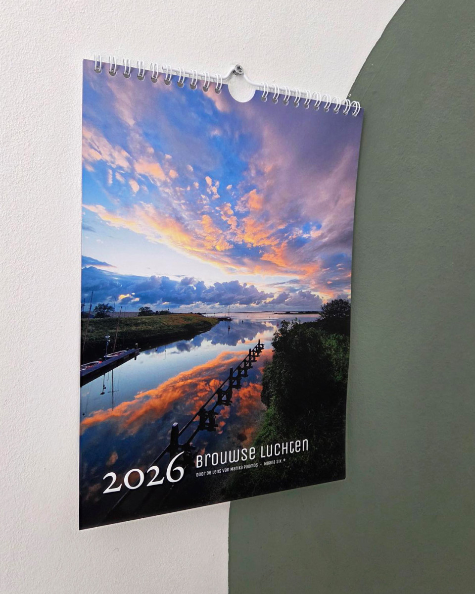 Jaarkalender 2026 A4 Brouwse luchten