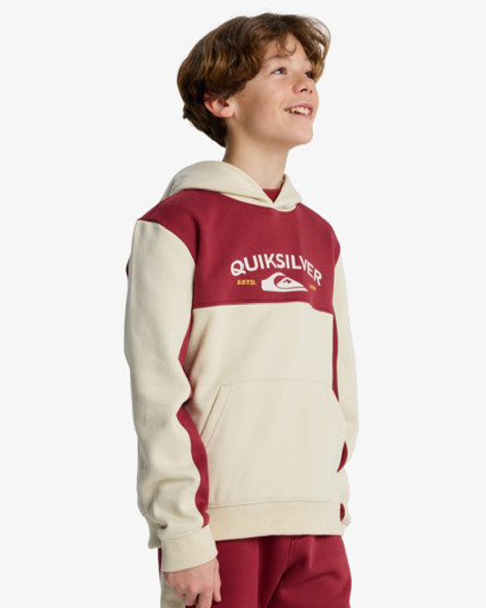 QUIKSILVER KNOWLEDGE AREA HOODIE YOUTH BONE WHITE
