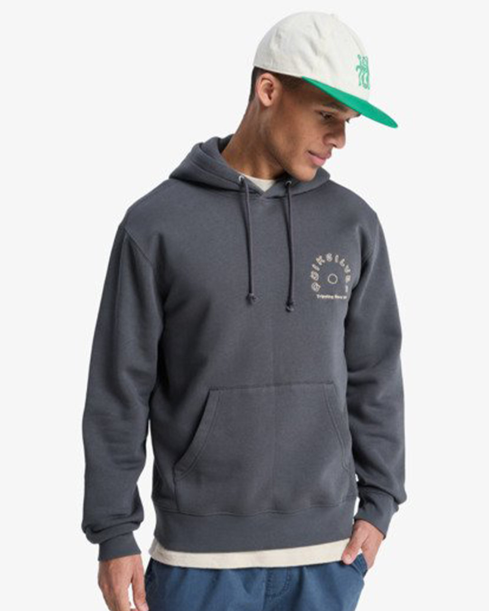 QUIKSILVER SALT WATER GRAPHIC HOODIE IRON GATE