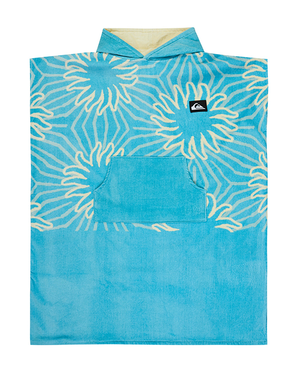 QUIKSILVER HOODY TOWEL AQUA OCEAN MAYHEM