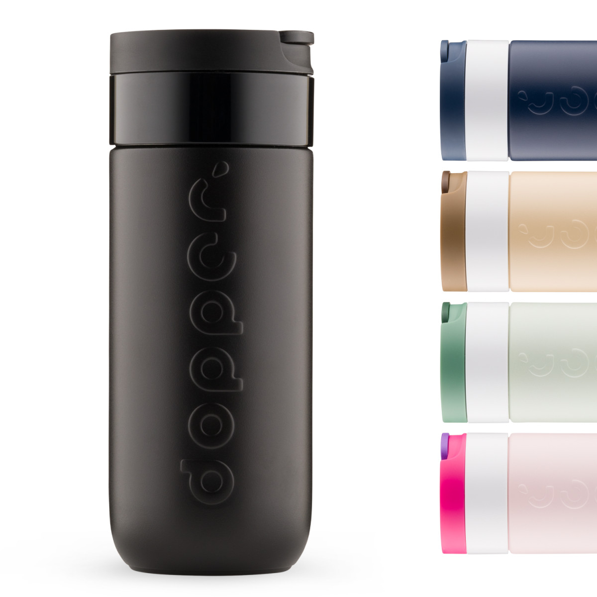 DOPPER TRAVEL MUG 400 ML BLAZING BLACK - Afbeelding 4