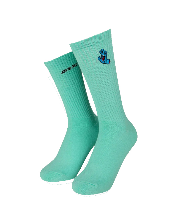Santa Cruz Screaming Mini Hand Socks mint 8-11