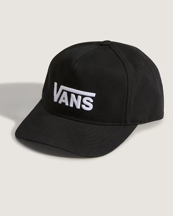 VANS YOUTH DROP V LOGO SNAPBACK BLACK