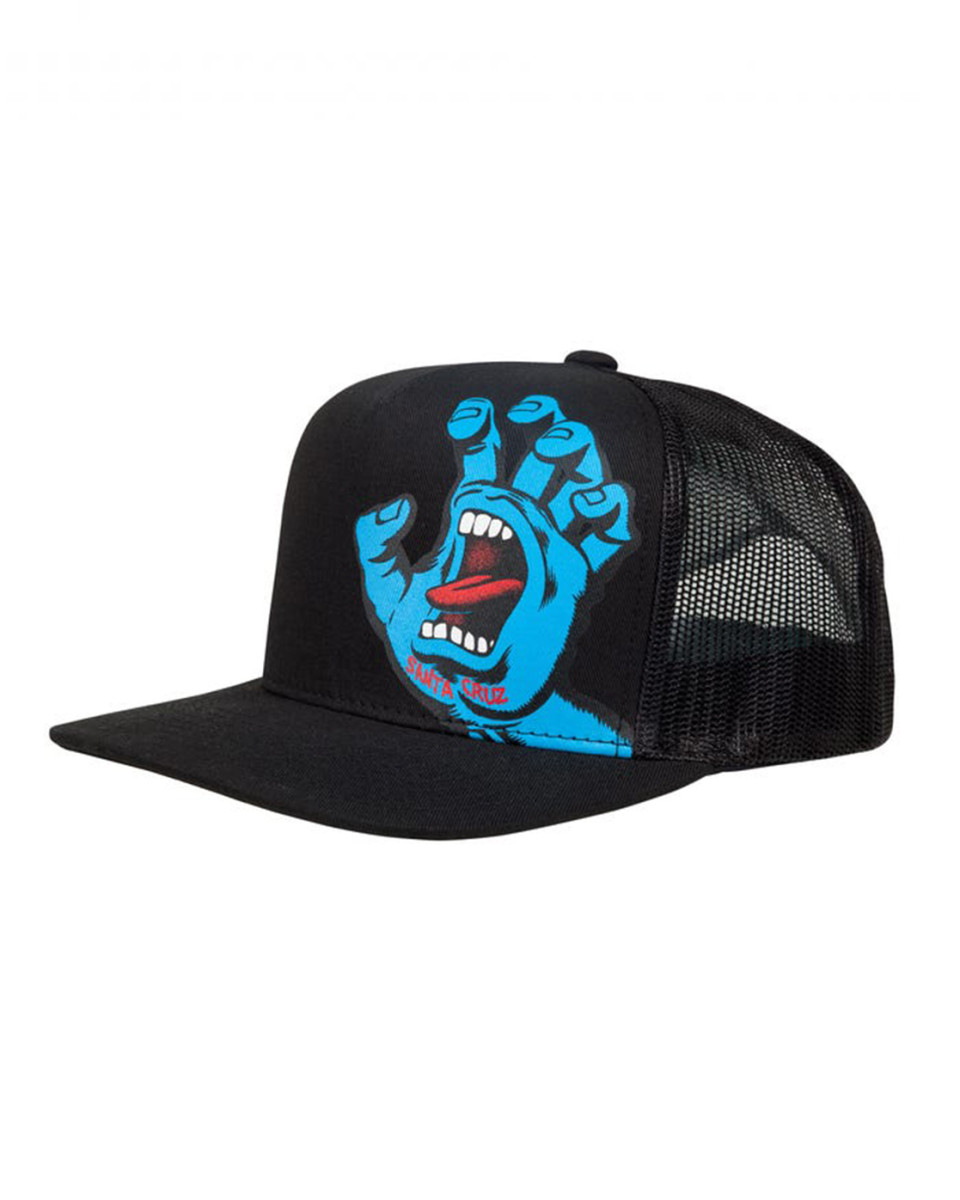 Santa Cruz Youth Screaming Hand Cap Black